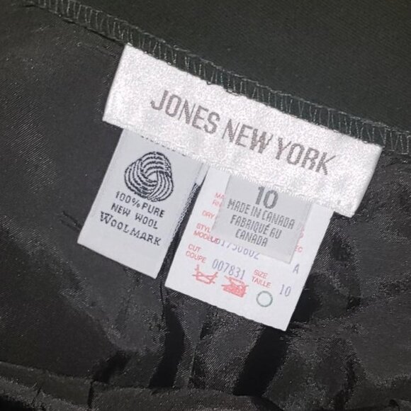 green wool high rise pleated  pants edium -MADE IN CANADA - Picture 5 of 9